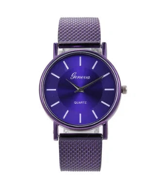 1 HOT Wristwatches for Women and Men Mesh Belt Quartz