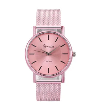 1 HOT Wristwatches for Women and Men Mesh Belt Quartz