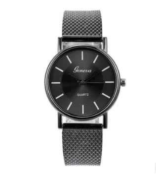 1 HOT Wristwatches for Women and Men Mesh Belt Quartz