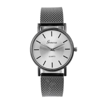 1 HOT Wristwatches for Women and Men Mesh Belt Quartz