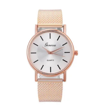 1 HOT Wristwatches for Women and Men Mesh Belt Quartz