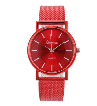 1 HOT Wristwatches for Women and Men Mesh Belt Quartz